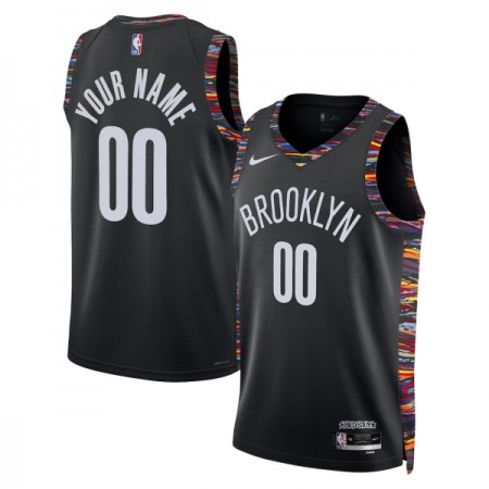 Maillot Basket Homme Brooklyn Nets Personnalisé 2025-26 Nike City Edition Noir Swingman Maillot Basket Homme Brooklyn Nets Personnalisé 2025-26 Nike City Edition Noir Swingman